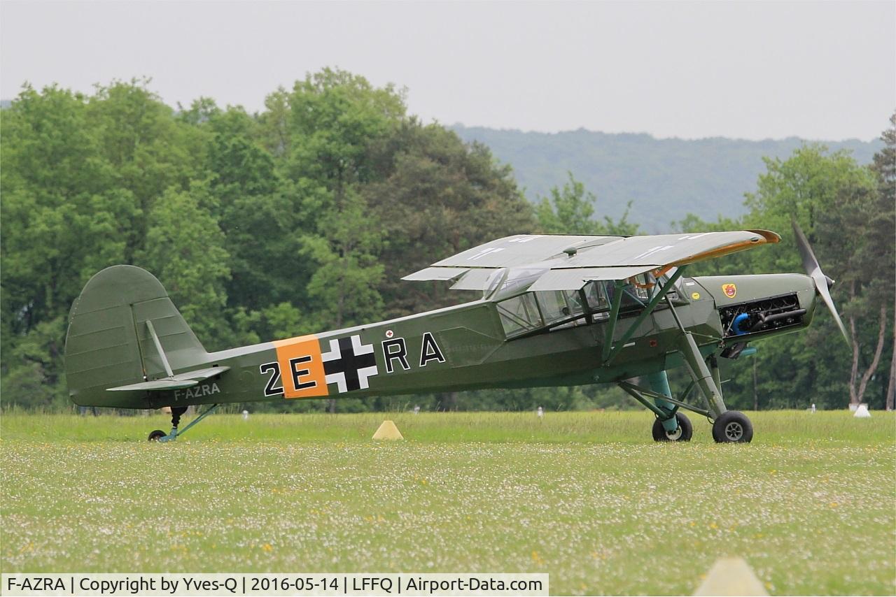 F-AZRA, Fieseler Fi-156C-3 Storch C/N 2039, Fieseler Fi-156C-3 Storch, Taxiing tp static park, La Ferté-Alais airfield (LFFQ) Airshow 2016