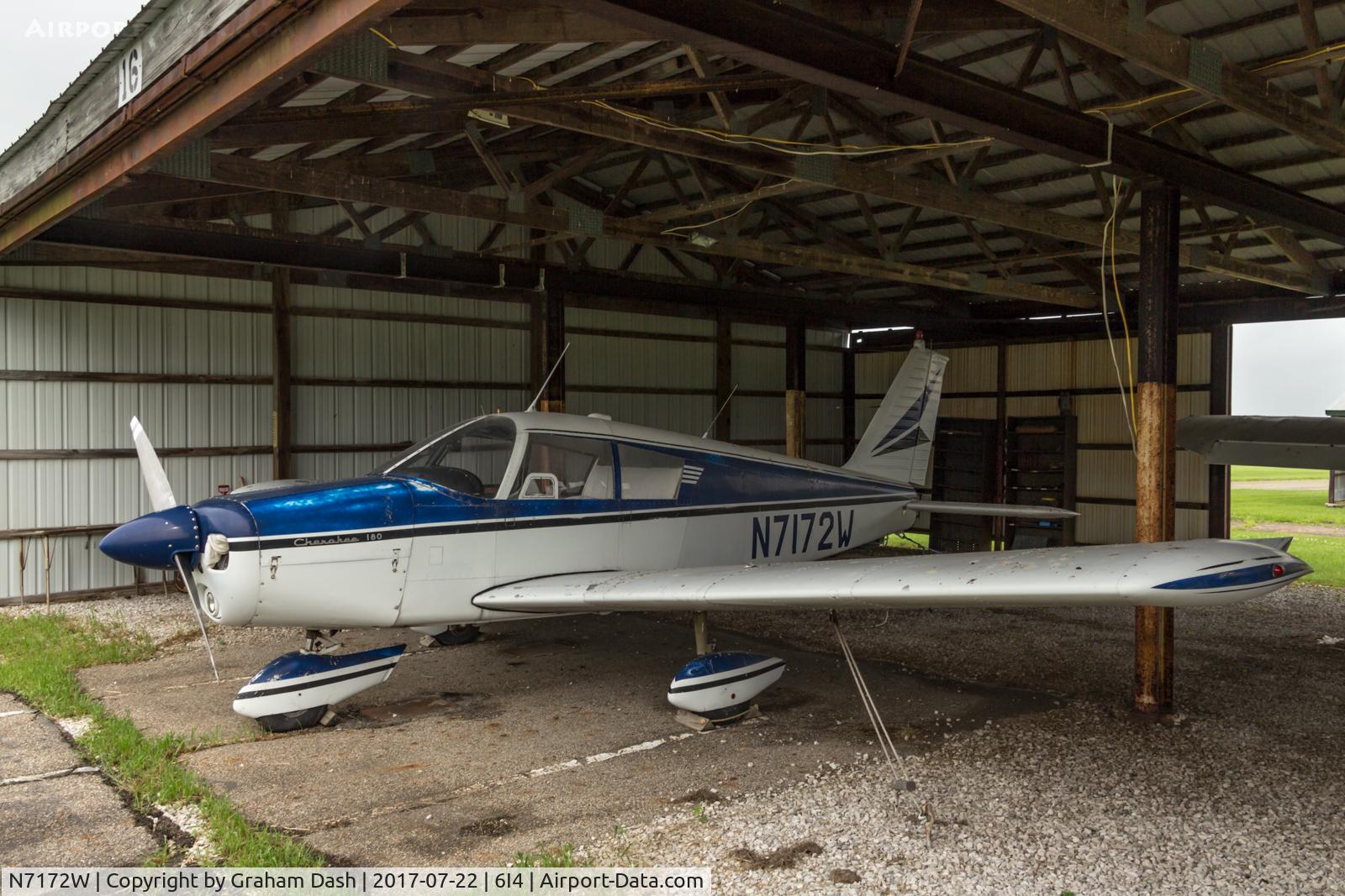 N7172W, 1963 Piper PA-28-180 Cherokee C/N 28-981, Piper PA-28 Cherokee at Lebanon (Boone County) Airport, Indiana