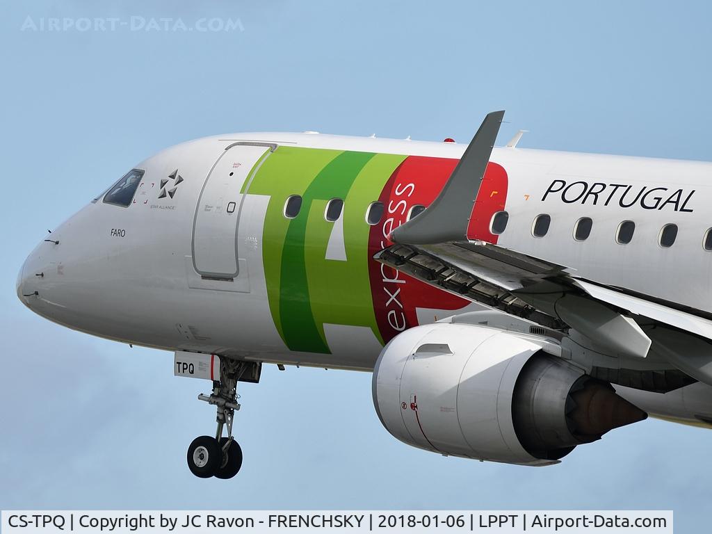 CS-TPQ, 2011 Embraer 190LR (ERJ-190-100LR) C/N 19000450, TAP Express landing runway 03