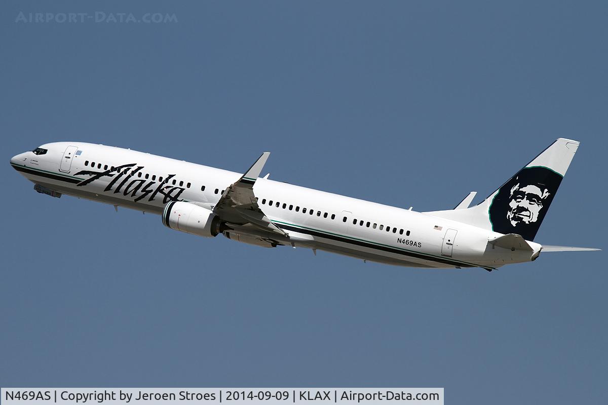 N469AS, 2014 Boeing 737-990/ER C/N 41702, KLAX