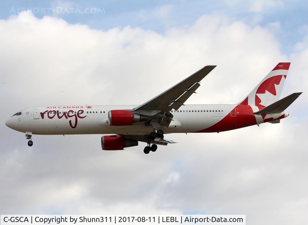 C-GSCA, 1991 Boeing 767-375/ER C/N 25121, Landing rwy 25R