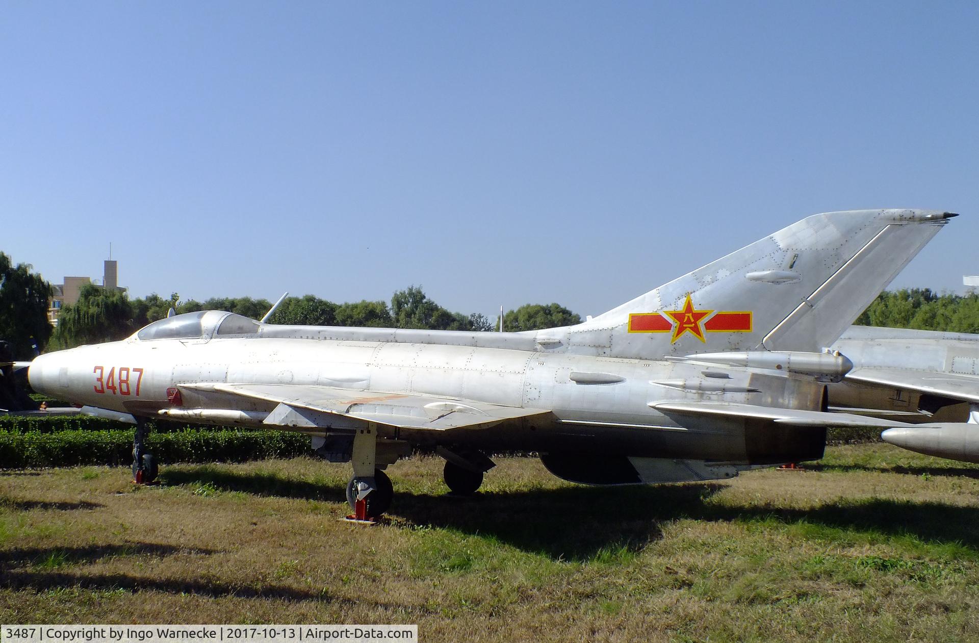 3487, Chengdu F-7 I C/N 70004, Chengdu F-7 I (chinese version of the MiG-21F-13 FISHBED, modified canopy for new ejection seat) at the China Aviation Museum Datangshan