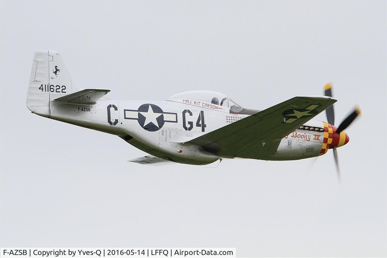 F-AZSB, 1944 North American P-51D Mustang C/N 122-40967, North American P-51D Mustang, On display, La Ferté-Alais (LFFQ) Air show 2016