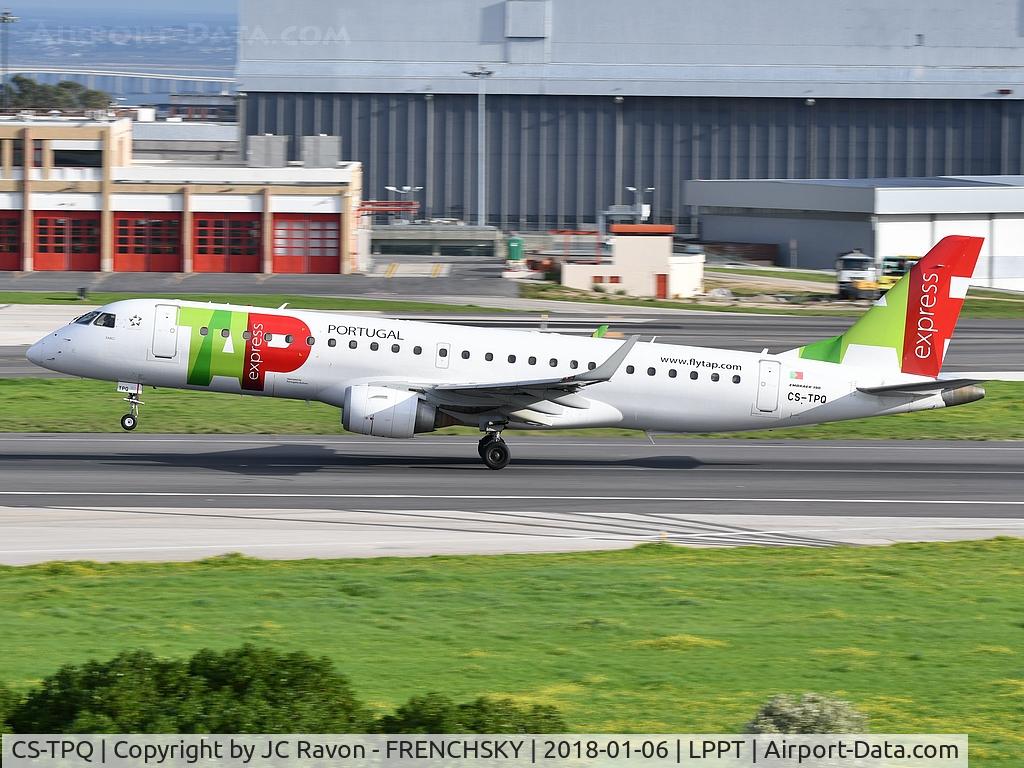 CS-TPQ, 2011 Embraer 190LR (ERJ-190-100LR) C/N 19000450, TAP Express take off runway 03