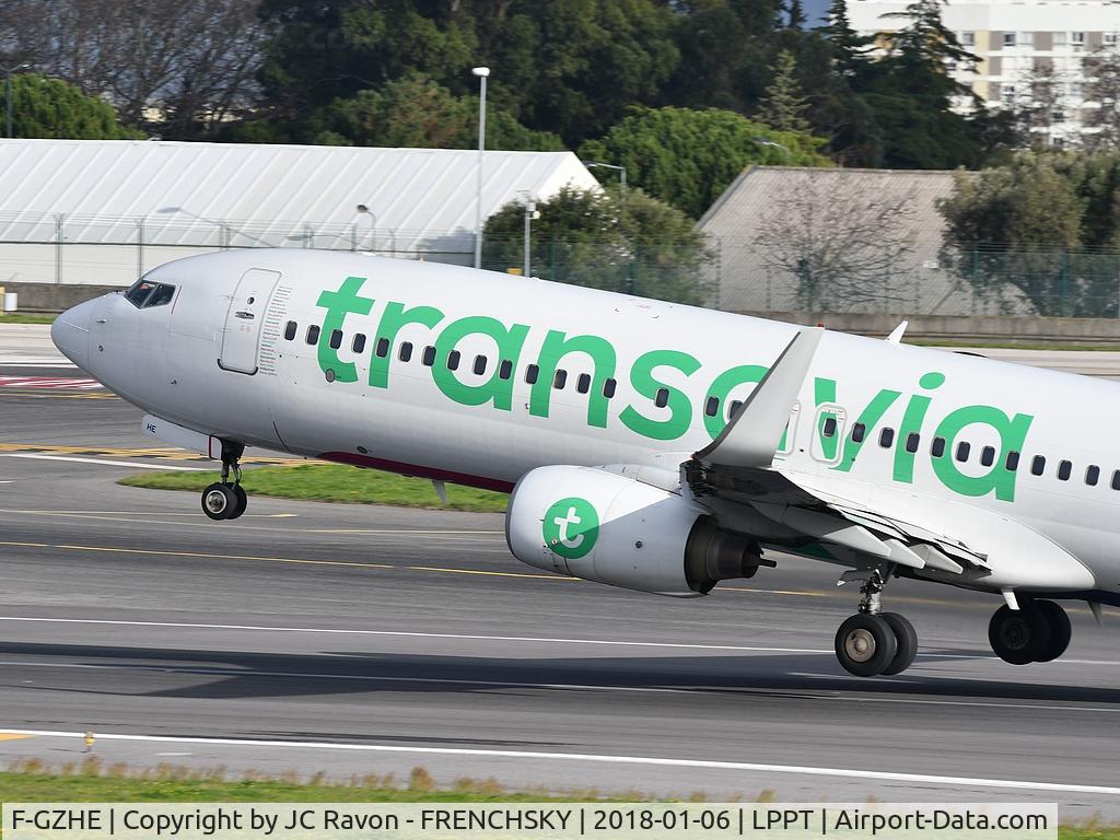F-GZHE, 2008 Boeing 737-8K2 C/N 29678, TRANSAVIA take off runway 03
