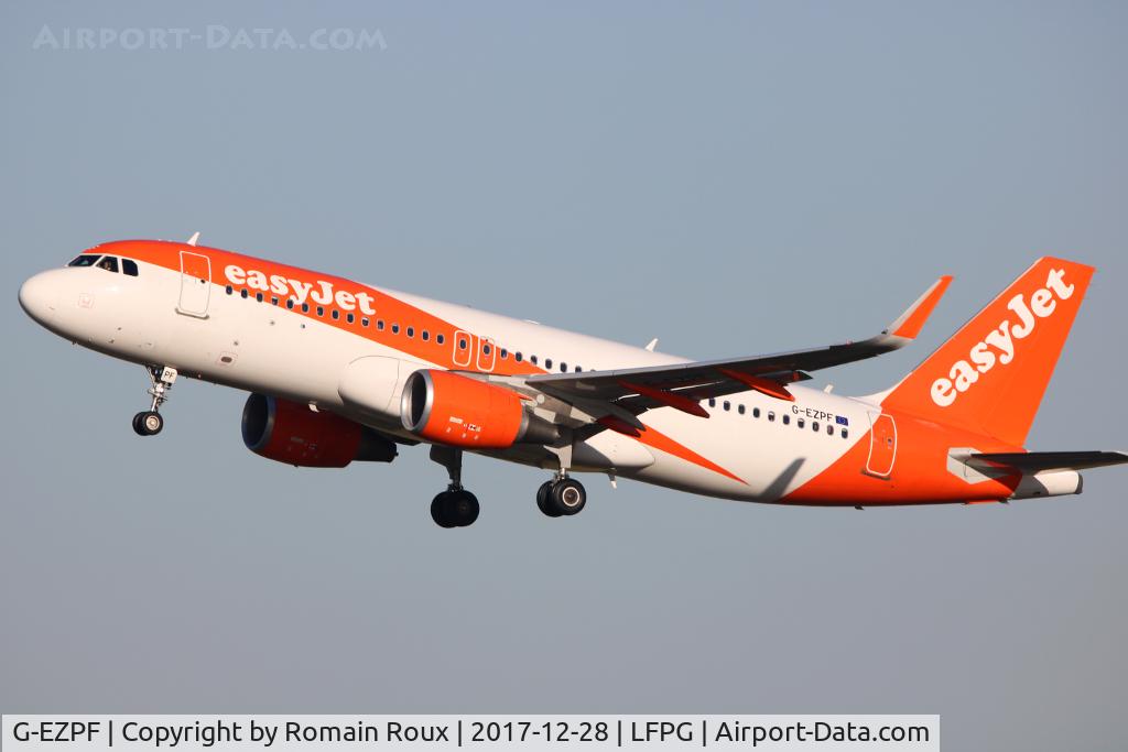 G-EZPF, 2016 Airbus A320-214 C/N 7067, Take off