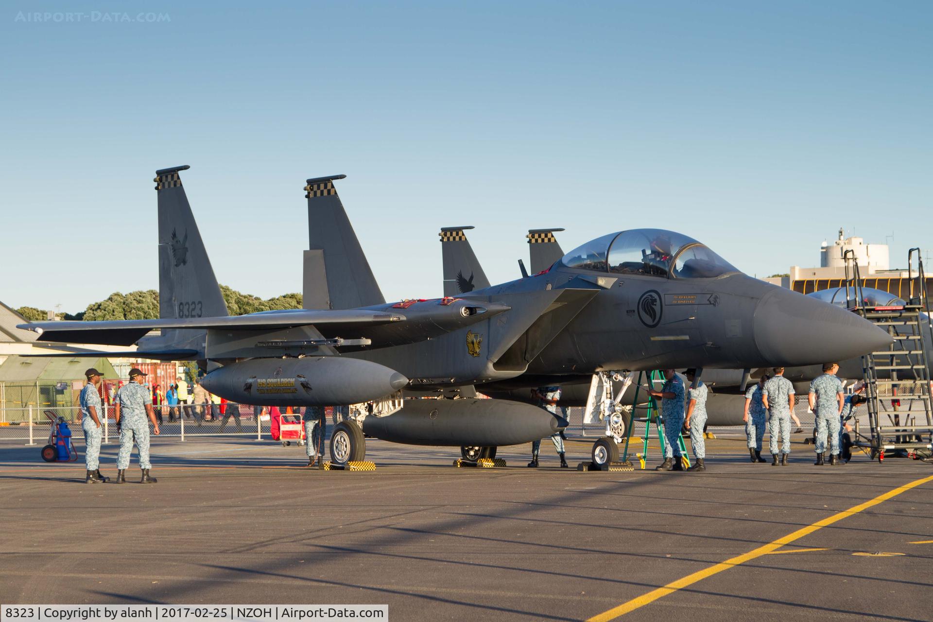 8323, Boeing F-15SG Strike Eagle C/N SG-19, On static display, RNZAF Air Tattoo, 2017