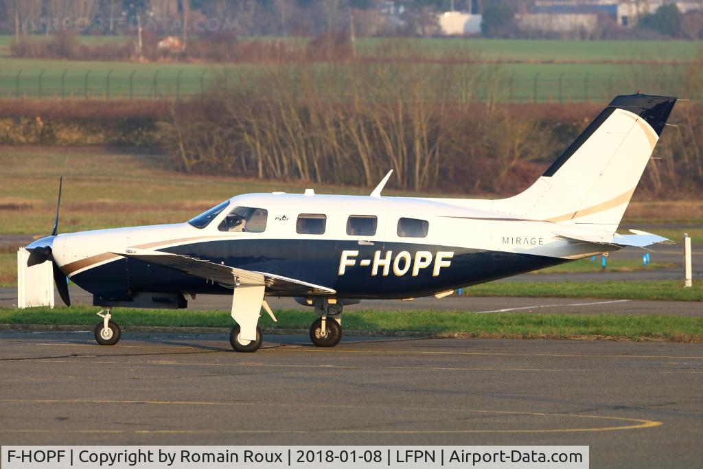 F-HOPF, Piper PA-46-350P Malibu Mirage Malibu Mirage C/N 4636630, Parked