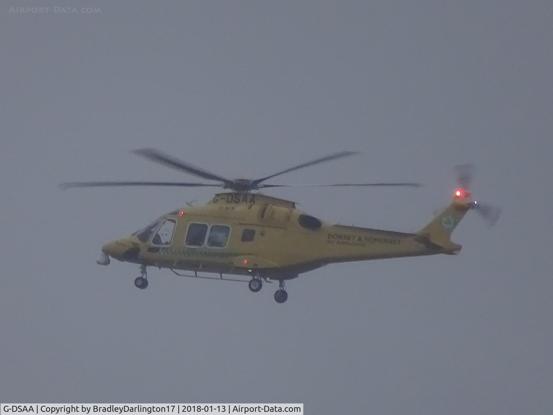 G-DSAA, 2016 Leonardo AW-169 C/N 69027, Landing At Plymouth Derriford Hospital
