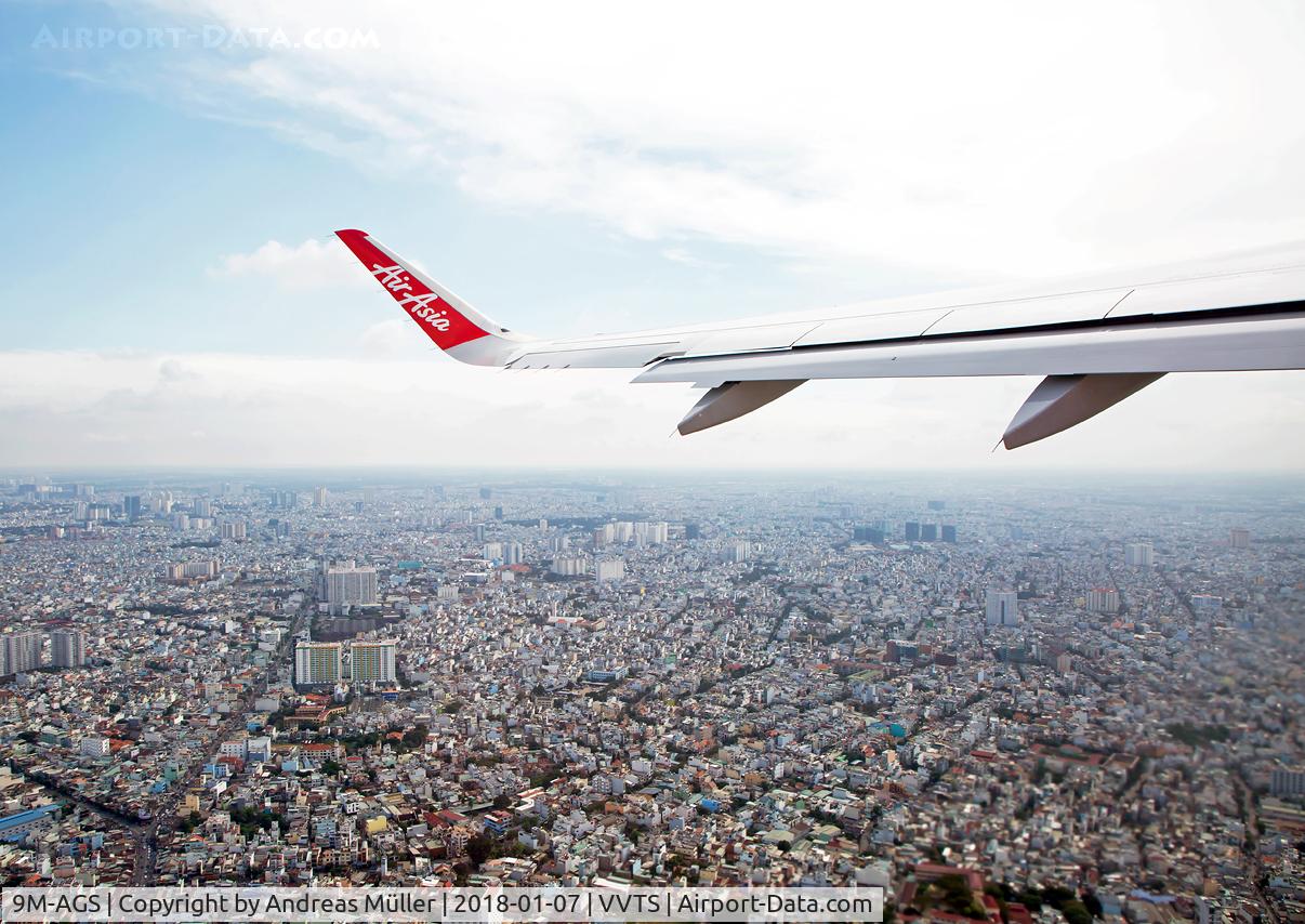 9M-AGS, 2015 Airbus A320-251N C/N 6419, Takeoff from SGN.