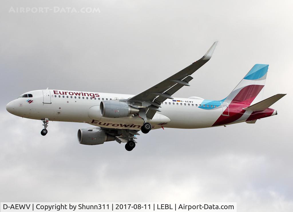 D-AEWV, 2017 Airbus A320-214 C/N 7545, Landing rwy 25R