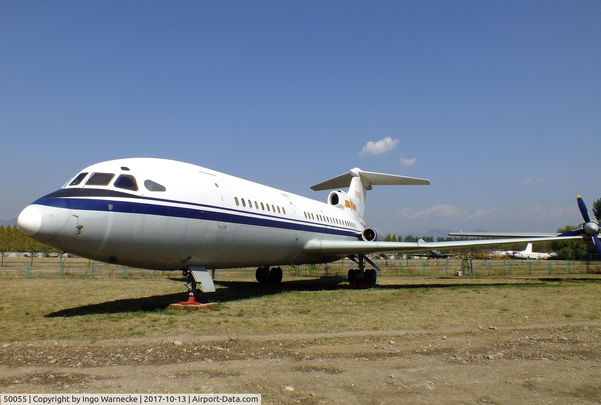 50055, 1977 Hawker Siddeley HS-121 Trident 2E C/N 2188, Hawker Siddeley HS.121 Trident 2E at the China Aviation Museum Datangshan
