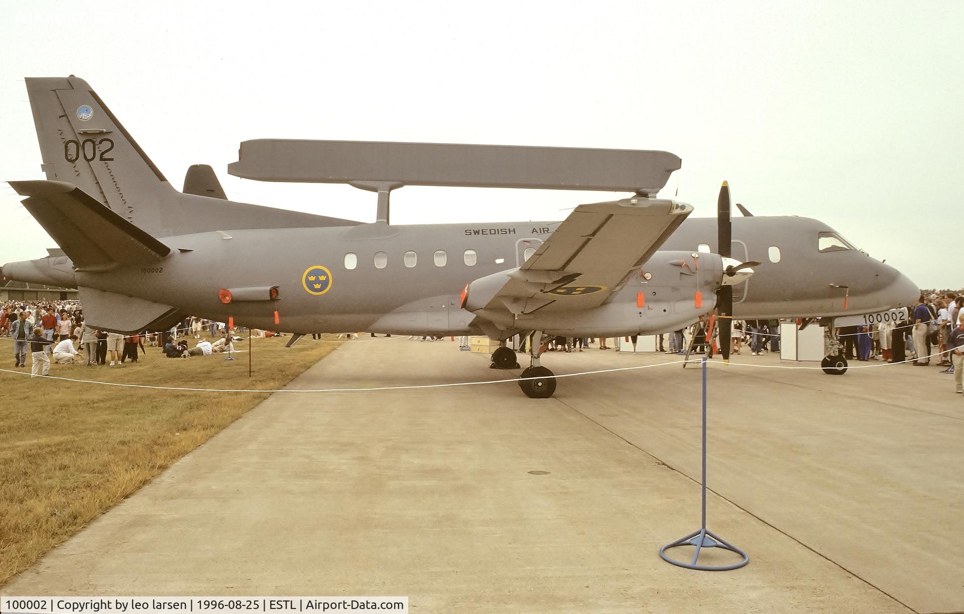 100002, 1994 Saab S100D Argus (340AEW) C/N 340B-342, Ljungbyhed Air Base 25.8.1996