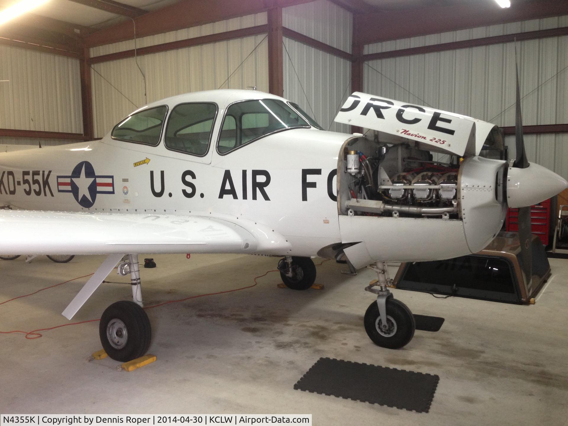 N4355K, 1948 Ryan Navion C/N NAV-4-1355, She is still angered at KCLW and has undergone many upgrades since the 2008 photo.
