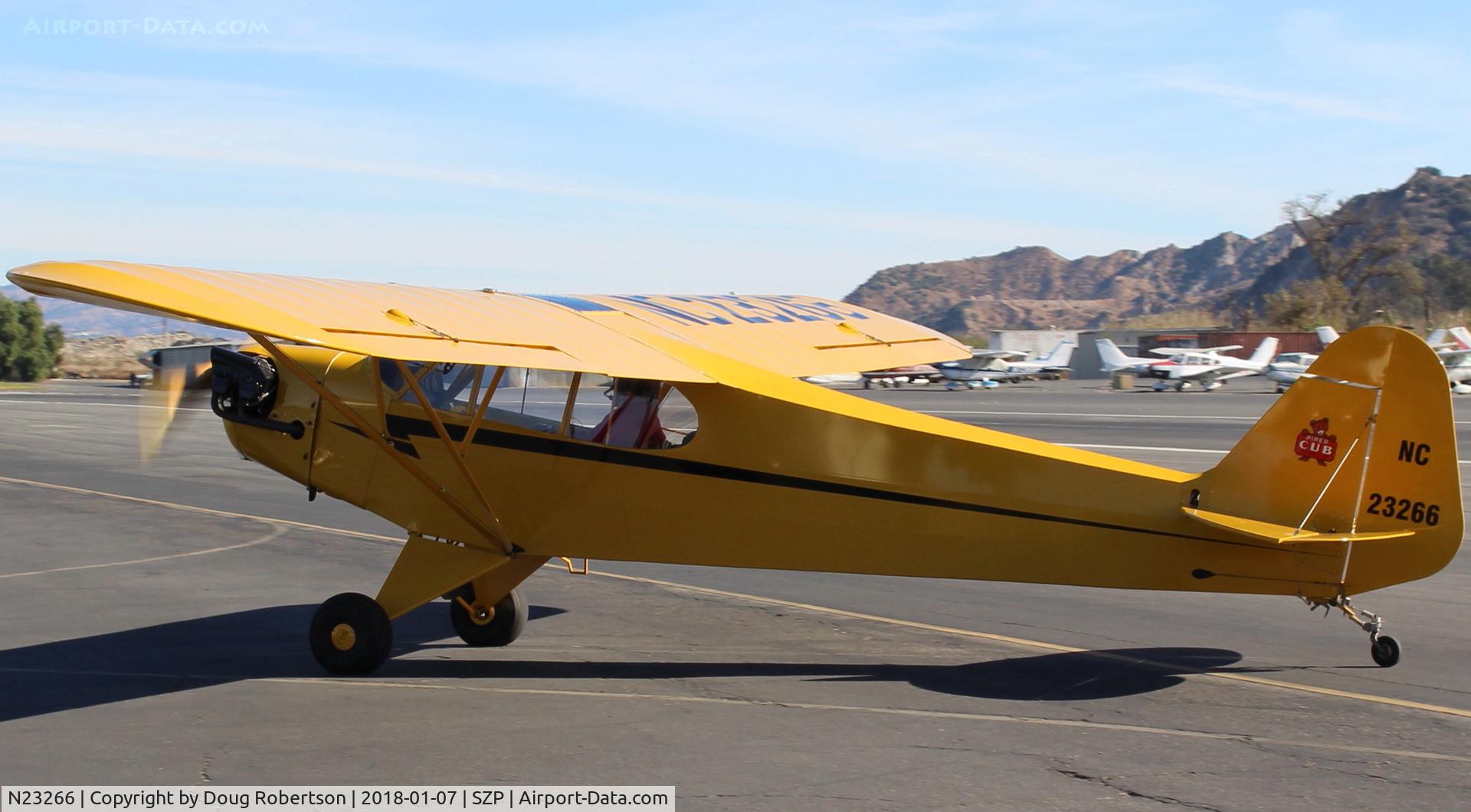 N23266, 1939 Piper J3C-65 Cub Cub C/N 3113, 1939 Piper J3C-65 CUB, Continental A&C65 65 Hp, taxi