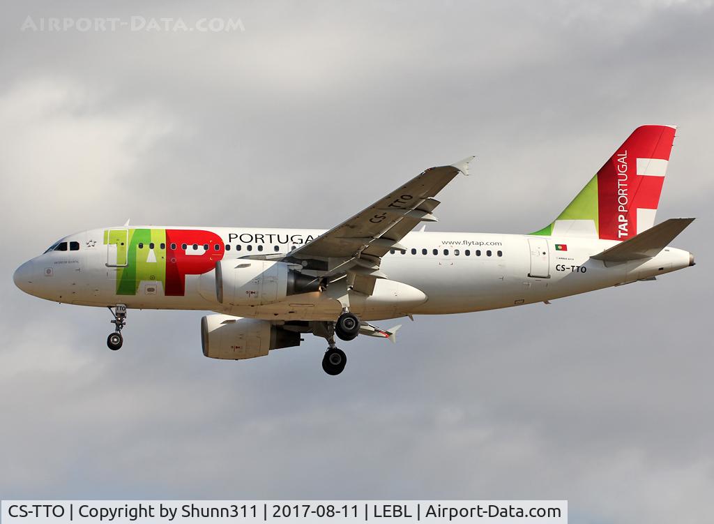 CS-TTO, 1999 Airbus A319-111 C/N 1127, Landing rwy 25R