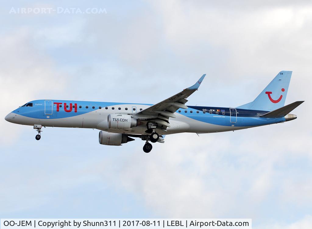 OO-JEM, 2013 Embraer 190STD (ERJ-190-100STD) C/N 19000603, Landing rwy 25R