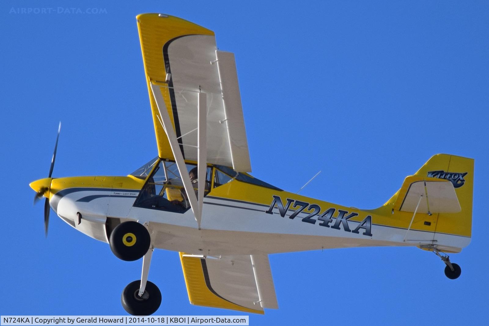 N724KA, 2012 Foxair Kitfox Light Sport C/N KA12254243, Departure from RWY 10L.