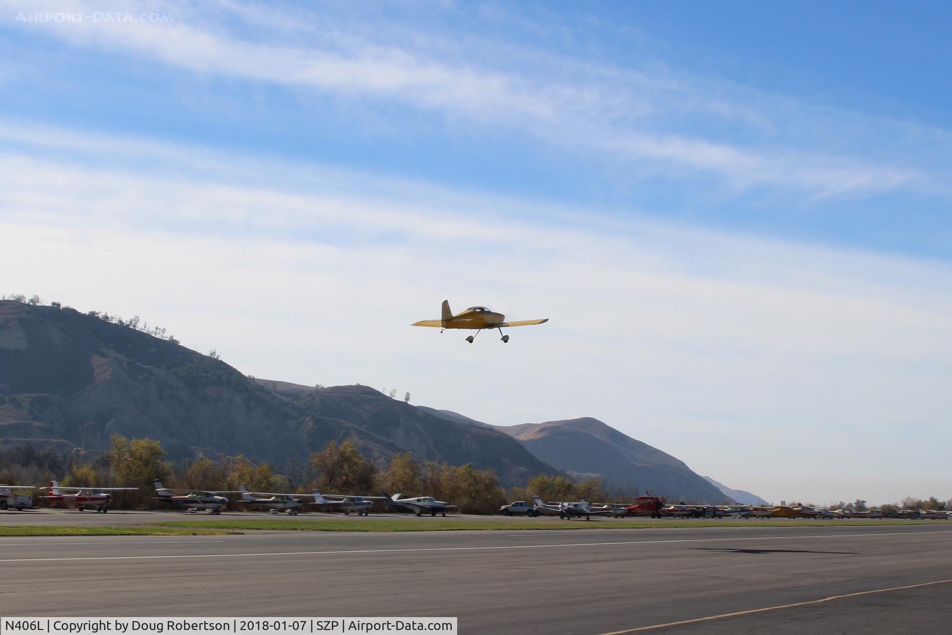 N406L, 2008 Vans RV-6 C/N 936, Provo PROVO Van's 6, Lycoming O-320 160 Hp, takeoff climb Rwy 22, Young Eagles flight