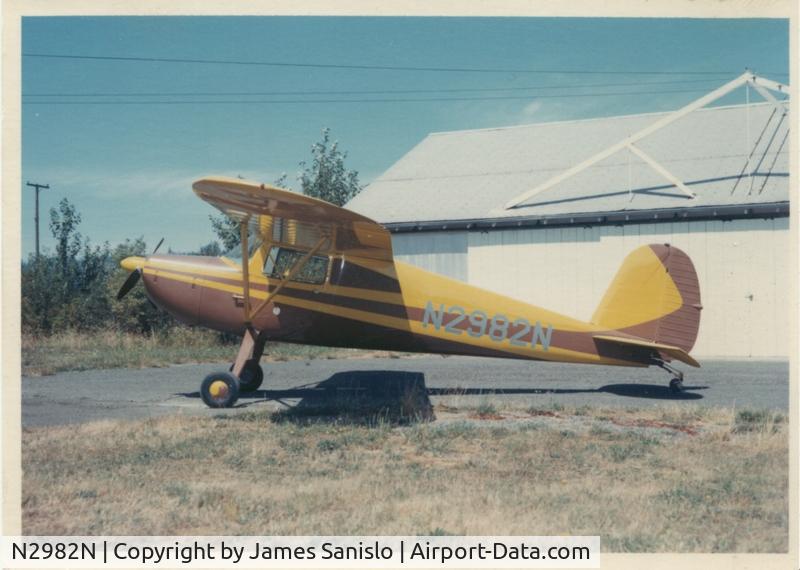 N2982N, 1947 Cessna 120 C/N 13240, About 1970s Saginaw Or. Hobby Field.
