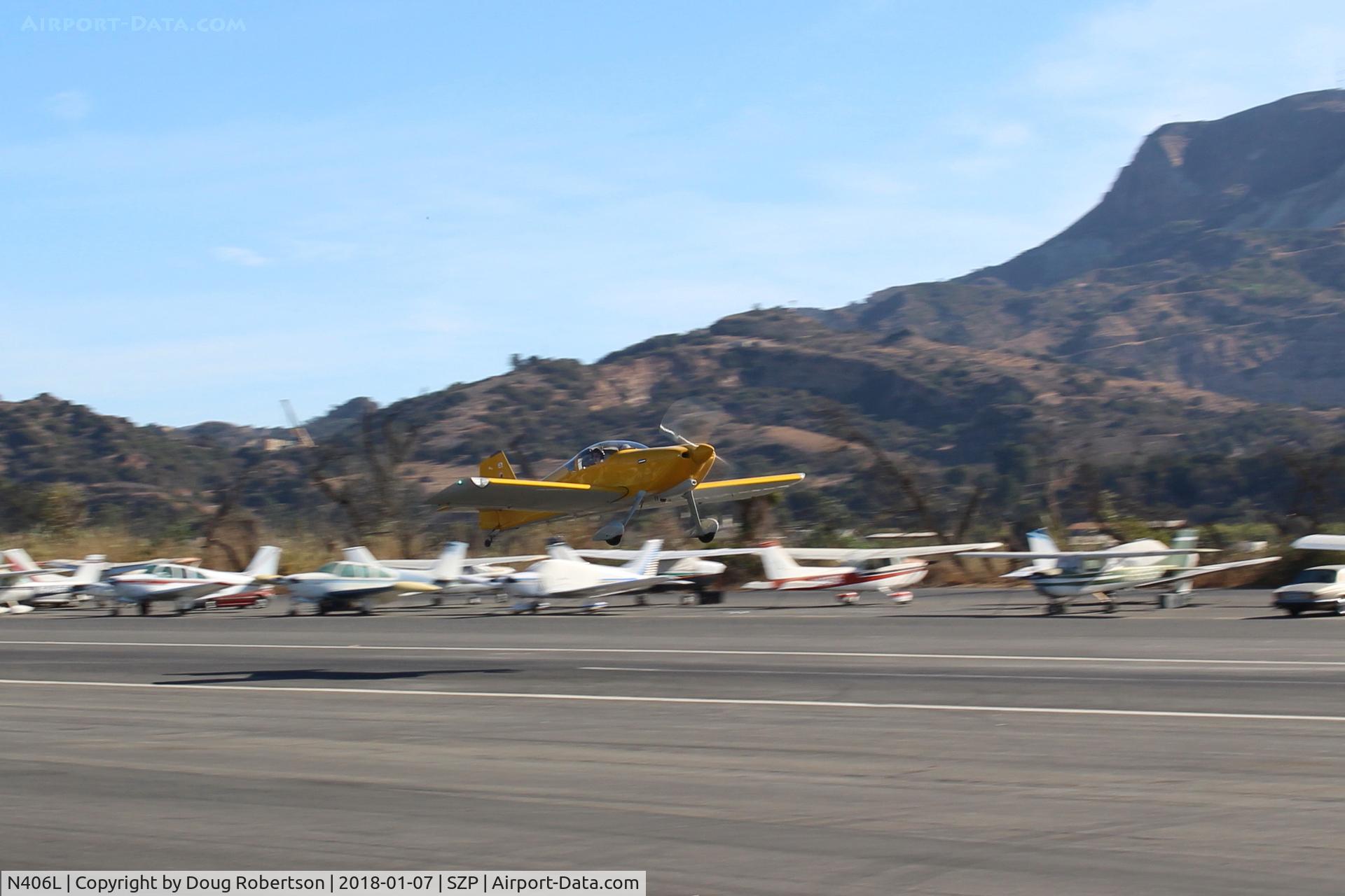 N406L, 2008 Vans RV-6 C/N 936, Provo PROVO 6, Lycoming O-320 160 Hp, takeoff climb Rwy 22