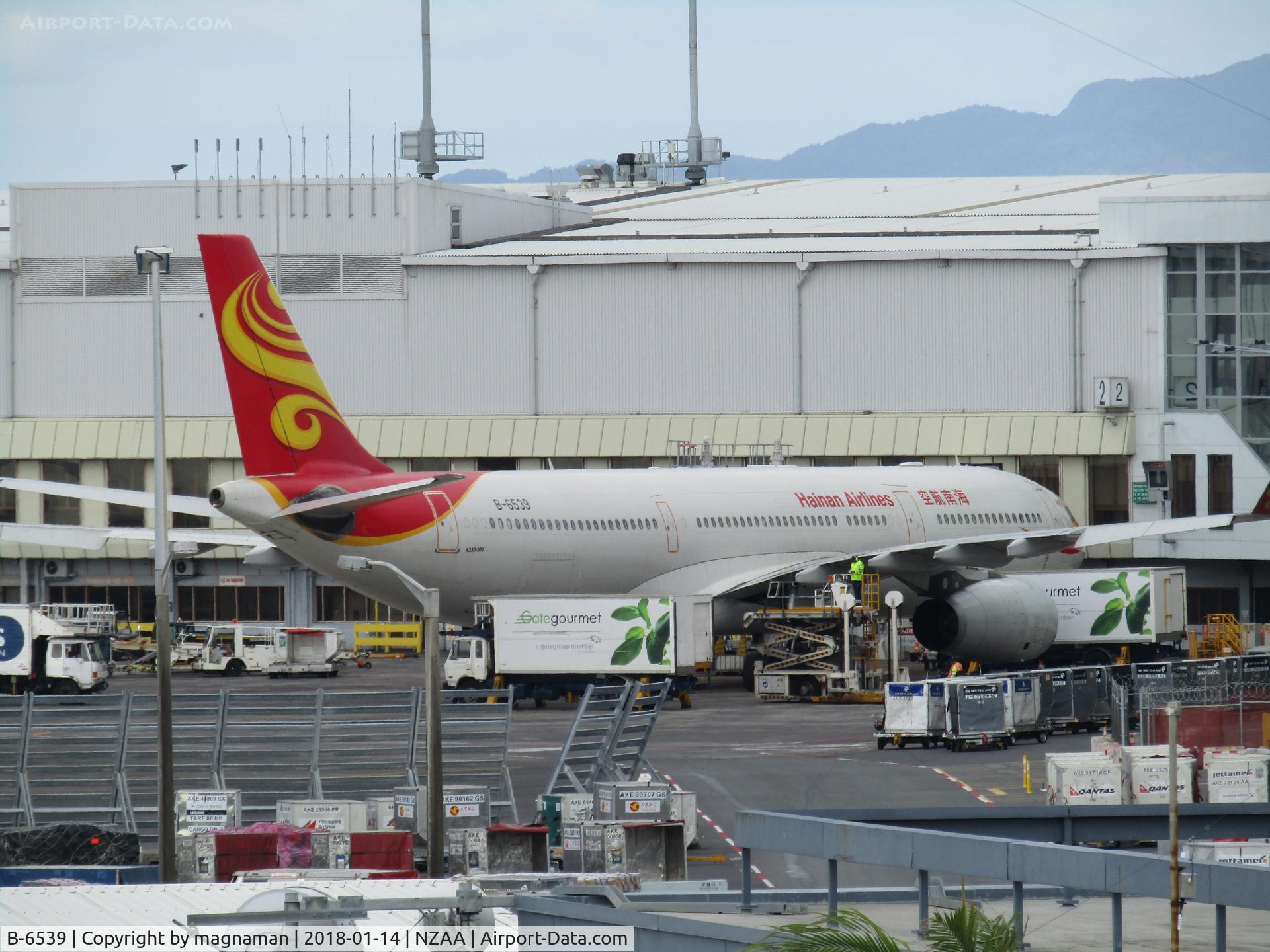 B-6539, 2011 Airbus A330-343X C/N 1255, new to me at AKL today - on stand
