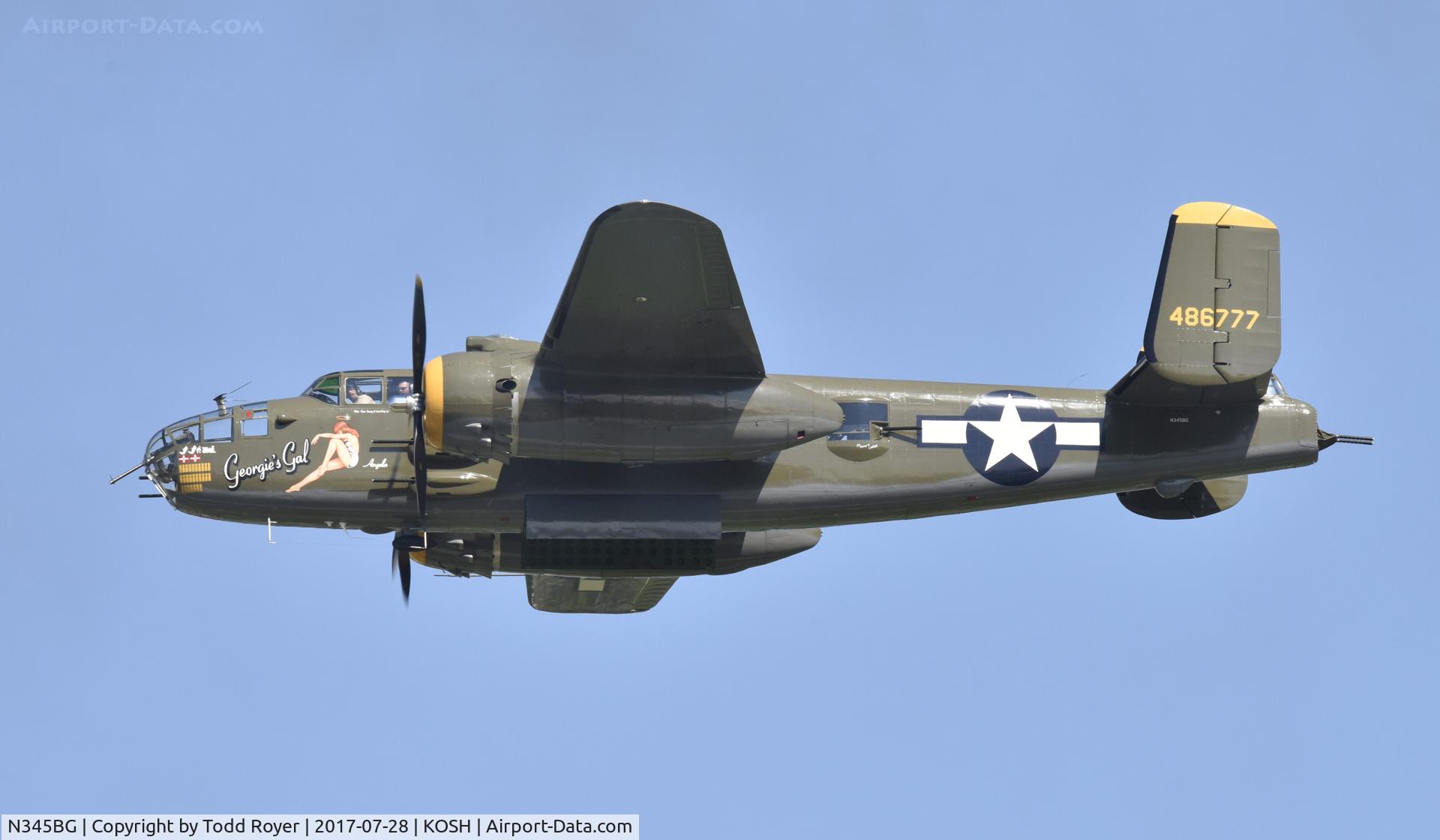 N345BG, 1944 North American TB-25N Mitchell C/N 108-47531, Airventure 2017