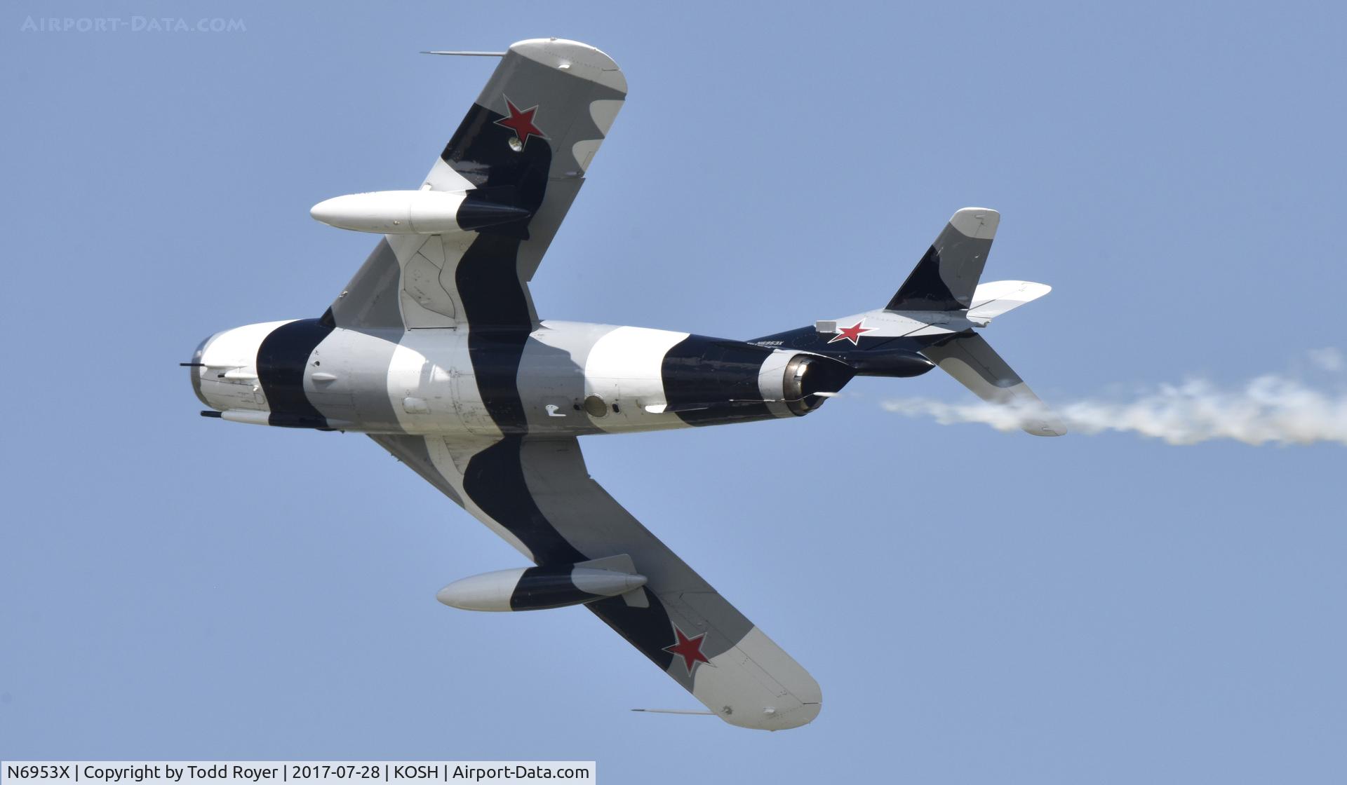 N6953X, PZL-Mielec Lim-6 (MiG-17) C/N 1J0511, Airventure 2017