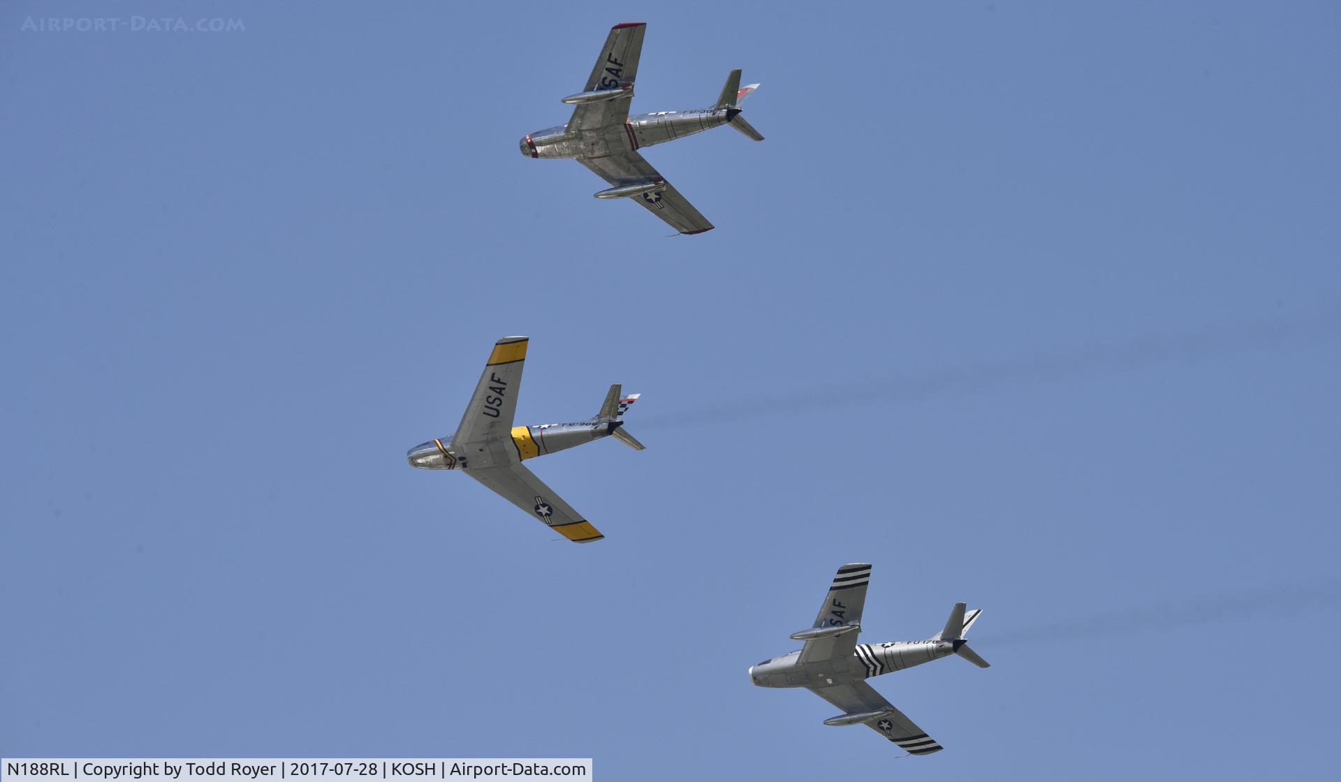 N188RL, 1952 North American F-86F Sabre C/N 191-682, Airventure 2017