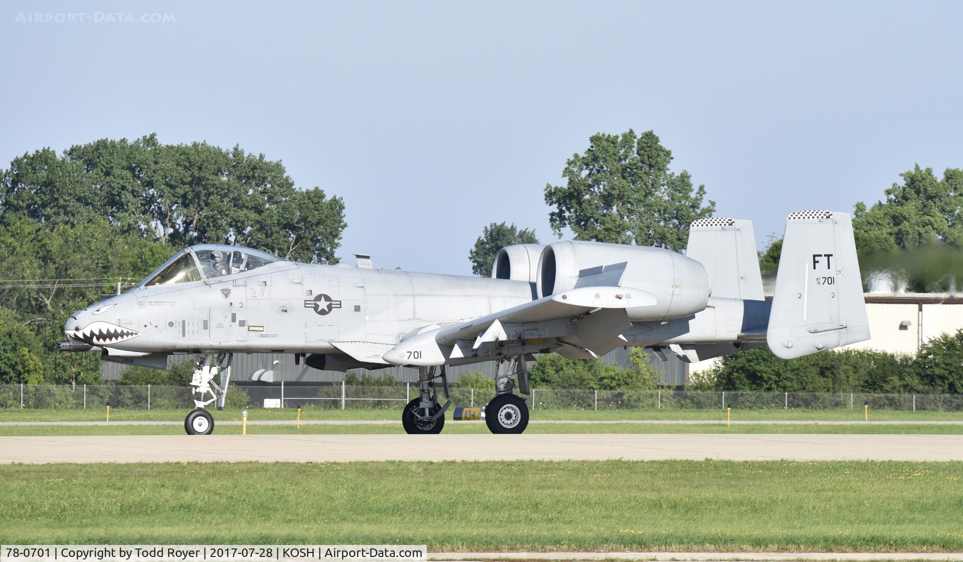 78-0701, 1978 Fairchild Republic A-10C Thunderbolt II C/N A10-0321, Airventure 2017