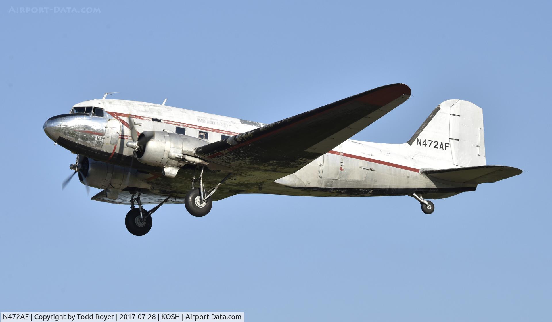 N472AF, 1944 Douglas DC3C-S1C3G (C-47A) C/N 13485, Airventure 2017