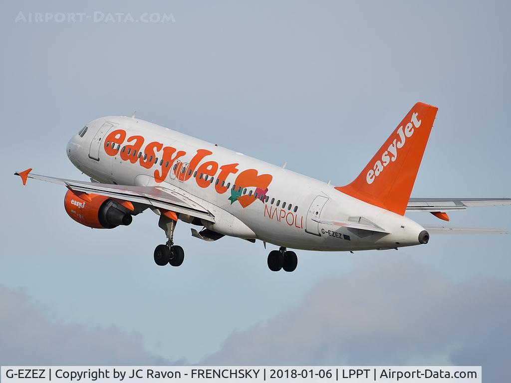 G-EZEZ, 2004 Airbus A319-111 C/N 2360, easyJet (Love Napoli Livery) U27655 to Luxembourg