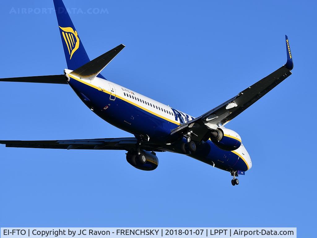 EI-FTO, 2016 Boeing 737-8AS C/N 44765, FR1534 landing runway 03 to Francfort