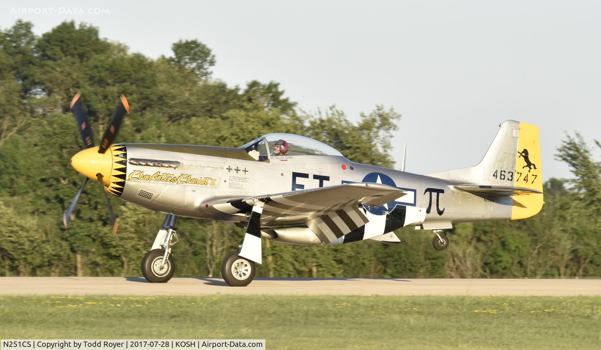 N251CS, North American F-51D Mustang C/N 44-74977N, Airventure 2017