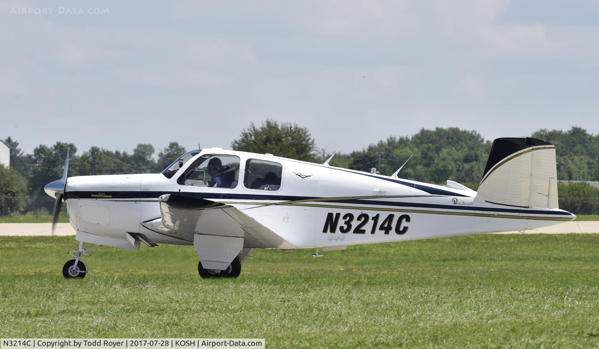 N3214C, 1954 Beech E35 C/N D-3878, Airventure 2017