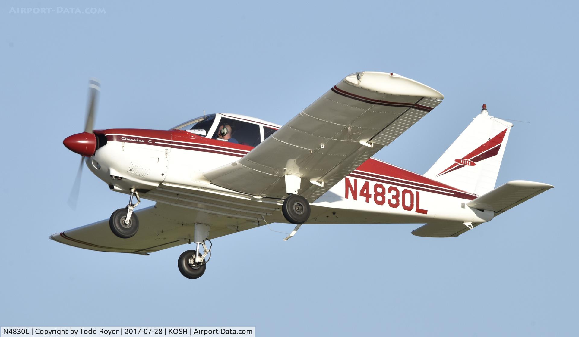 N4830L, 1967 Piper PA-28-180 Cherokee C/N 28-4173, Airventure 2017