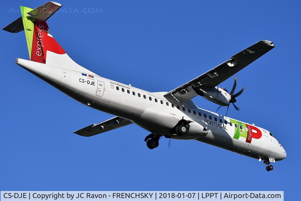 CS-DJE, 2015 ATR 72-600 (72-212A) C/N 1236, TAP Express landing runway 03