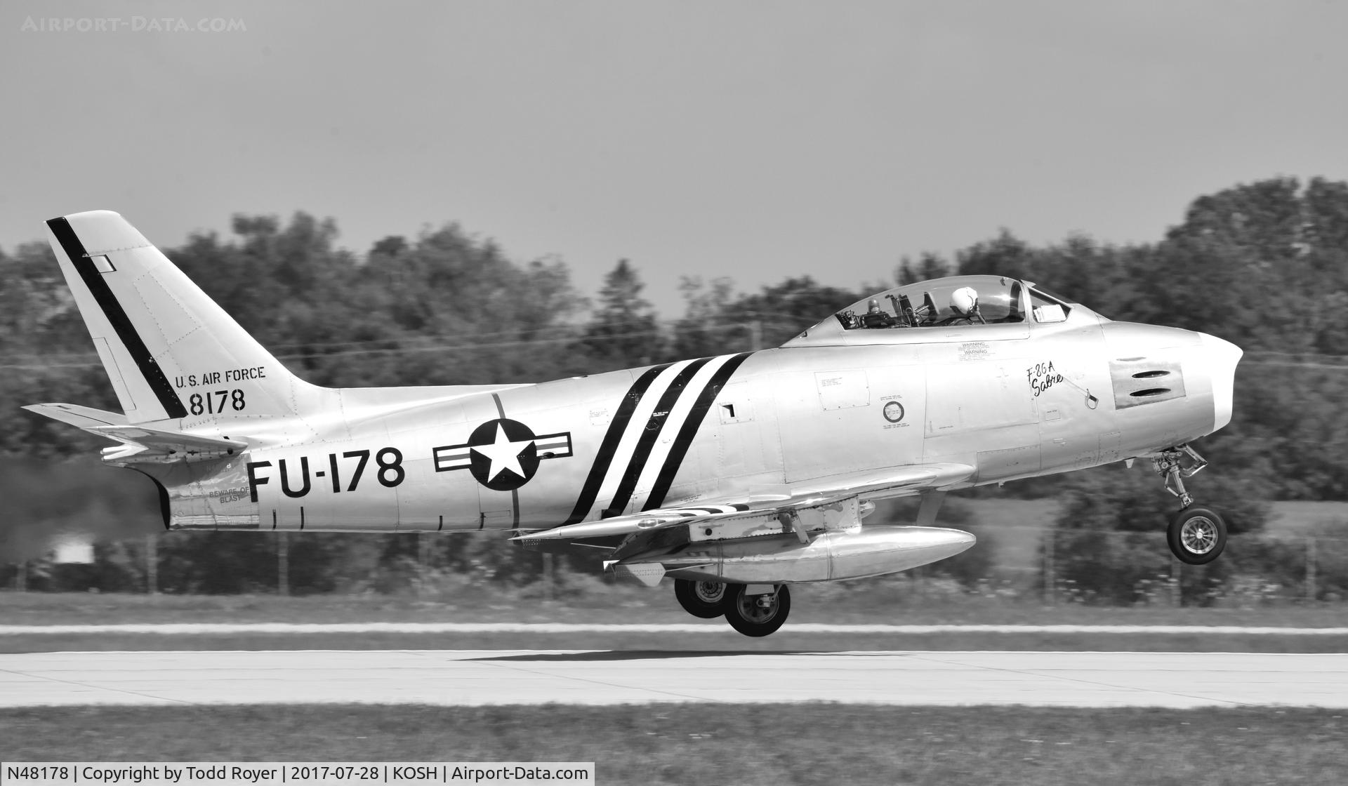 N48178, 1948 North American F-86A Sabre C/N 151-43547, Airventure 2017