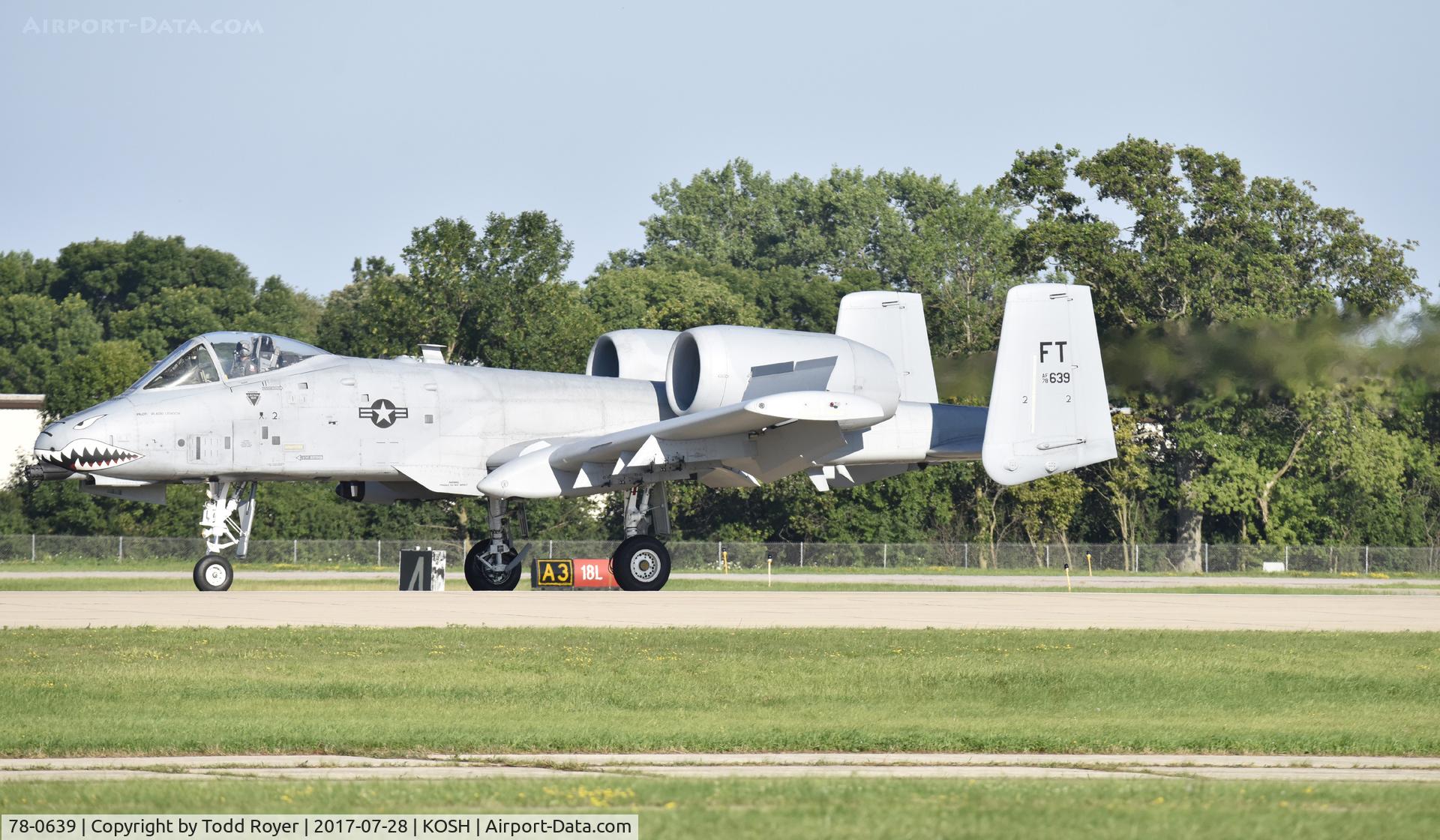 78-0639, 1978 Fairchild Republic A-10C Thunderbolt II C/N A10-0259, Airventure 2017