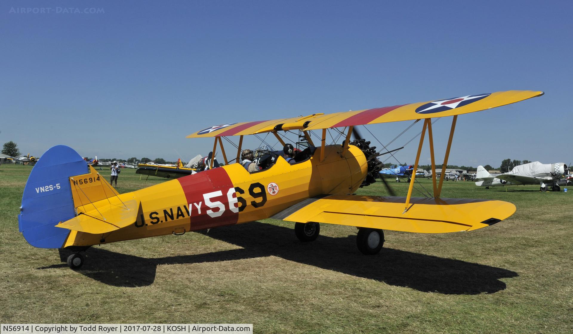 N56914, 1942 Boeing A75N1(PT17) C/N 75-2101, Airventure 2017