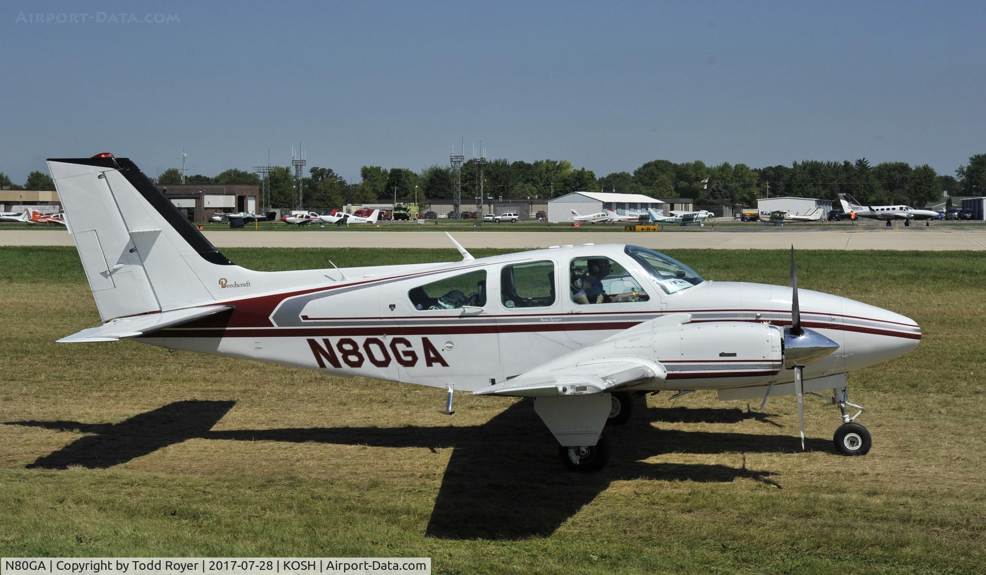 N80GA, 1979 Beech E-55 Baron C/N TE-1169, Airventure 2017
