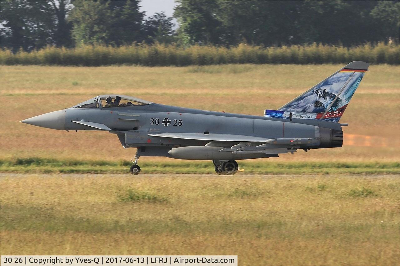 30 26, 2006 Eurofighter EF-2000 Typhoon S C/N GS016, Eurofighter EF-2000 Typhoon S, Take off run rwy 08, Landivisiau Naval Air Base (LFRJ) Tiger Meet 2017