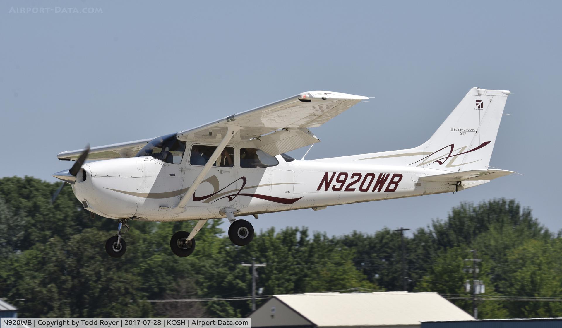 N920WB, 2008 Cessna 172S C/N 172S10837, Airventure 2017