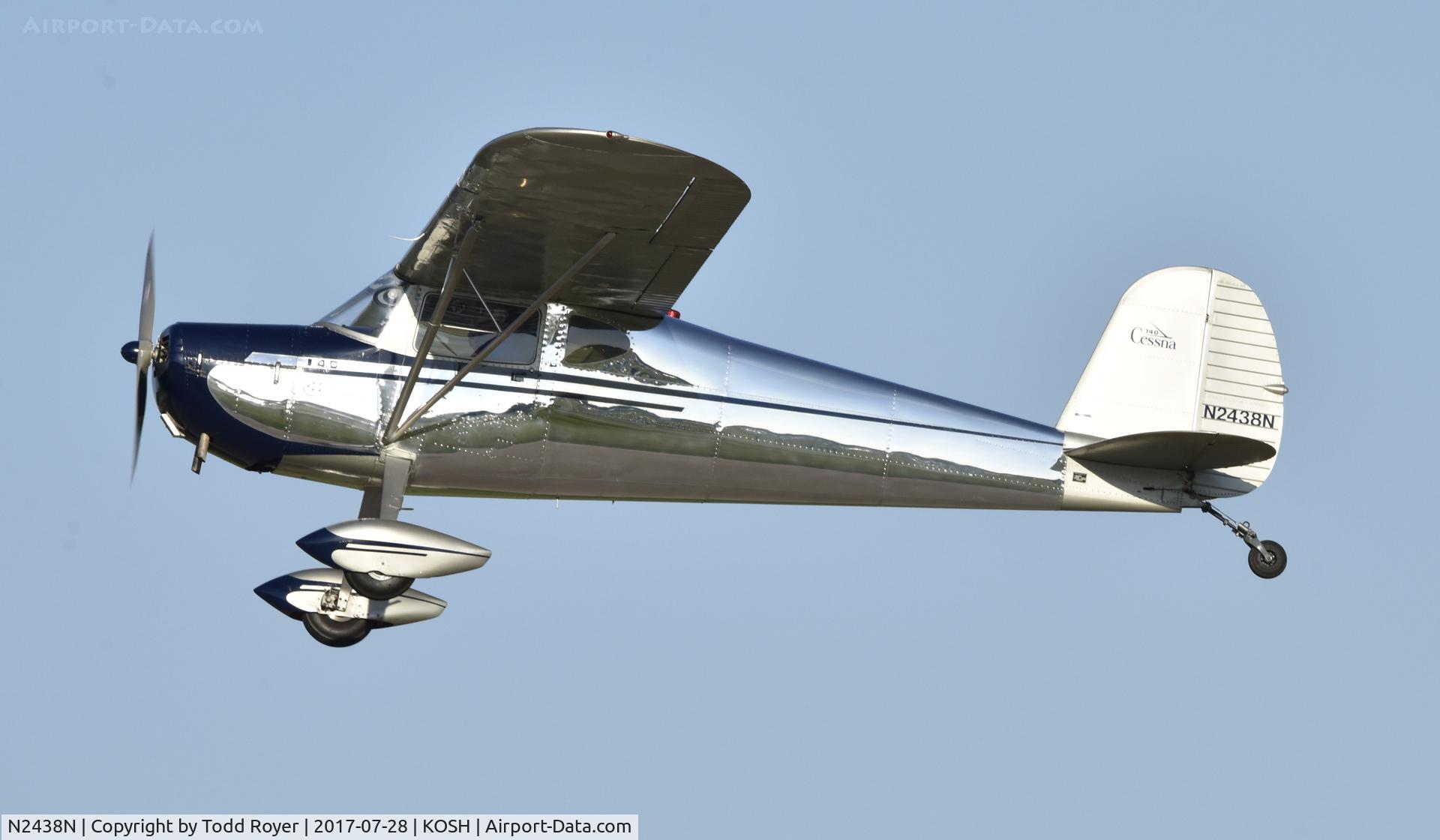 N2438N, 1947 Cessna 140 C/N 12691, Airventure 2017
