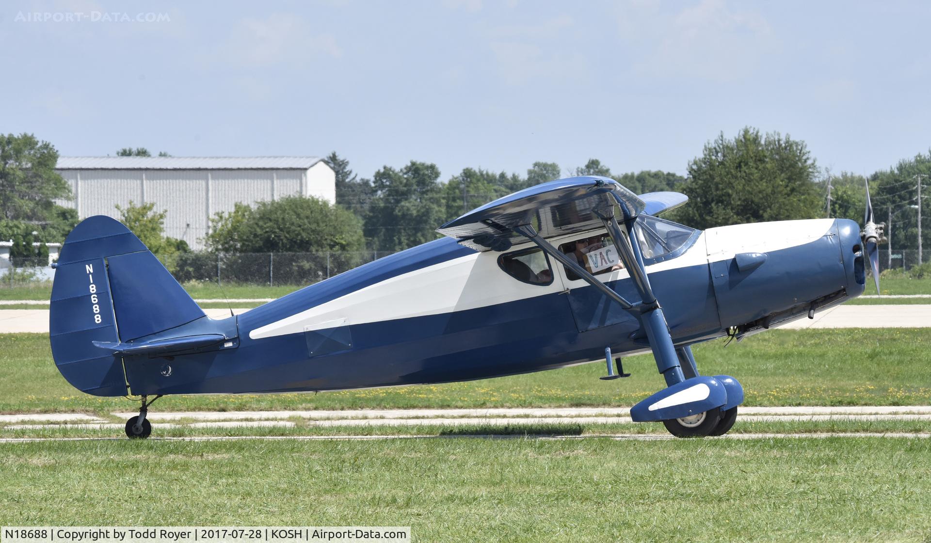 N18688, 1939 Fairchild 24R-46 C/N W-101, Airventure 2017