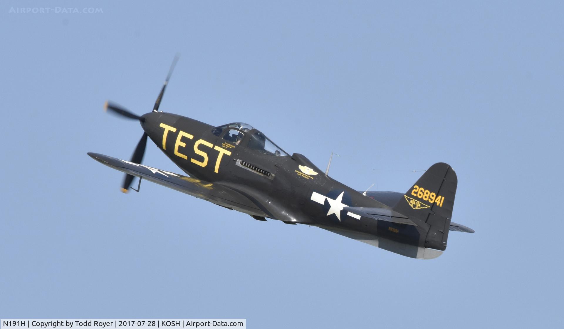 N191H, 1944 Bell P-63A-6-BE Kingcobra C/N 33-11, Airventure 2017