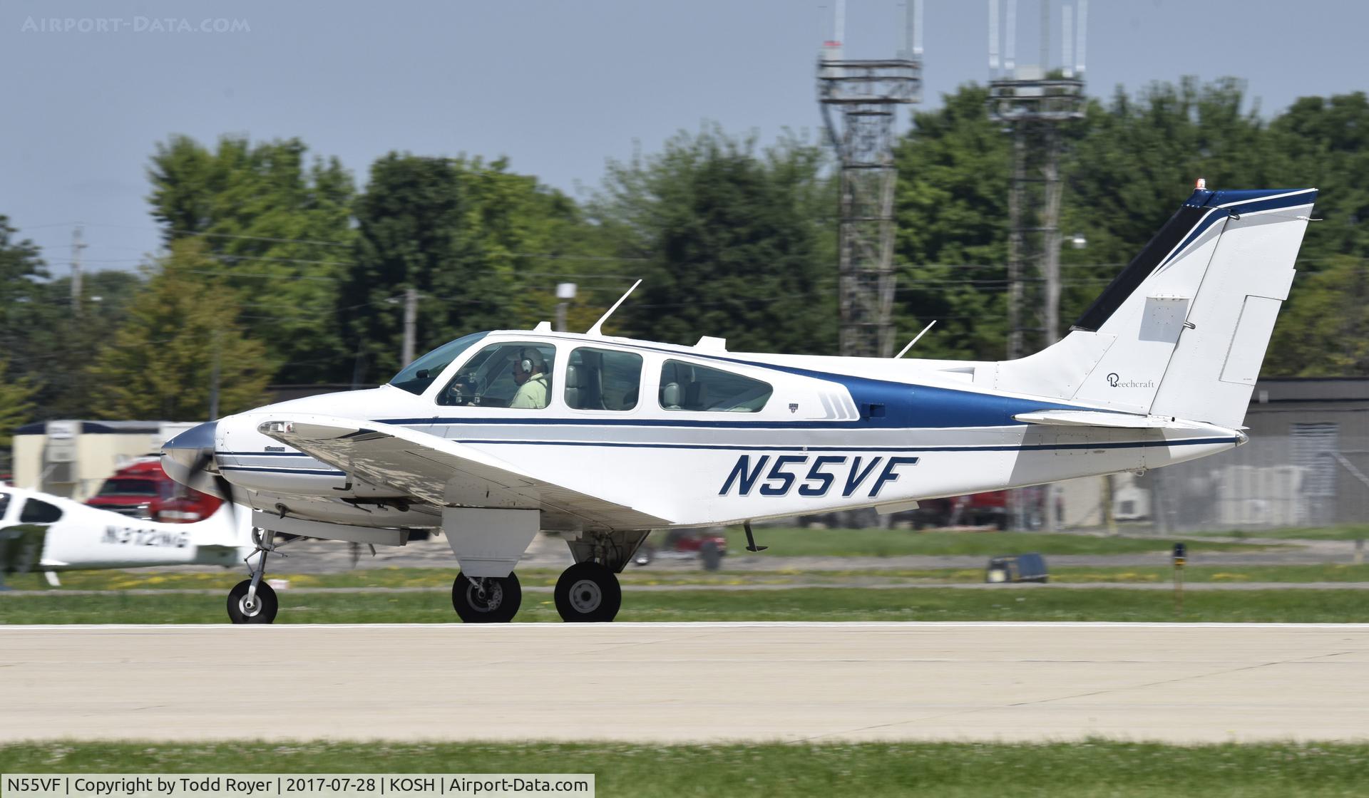 N55VF, 1978 Beech 95-B55 (T42A) Baron C/N TC-2132, Airventure 2017