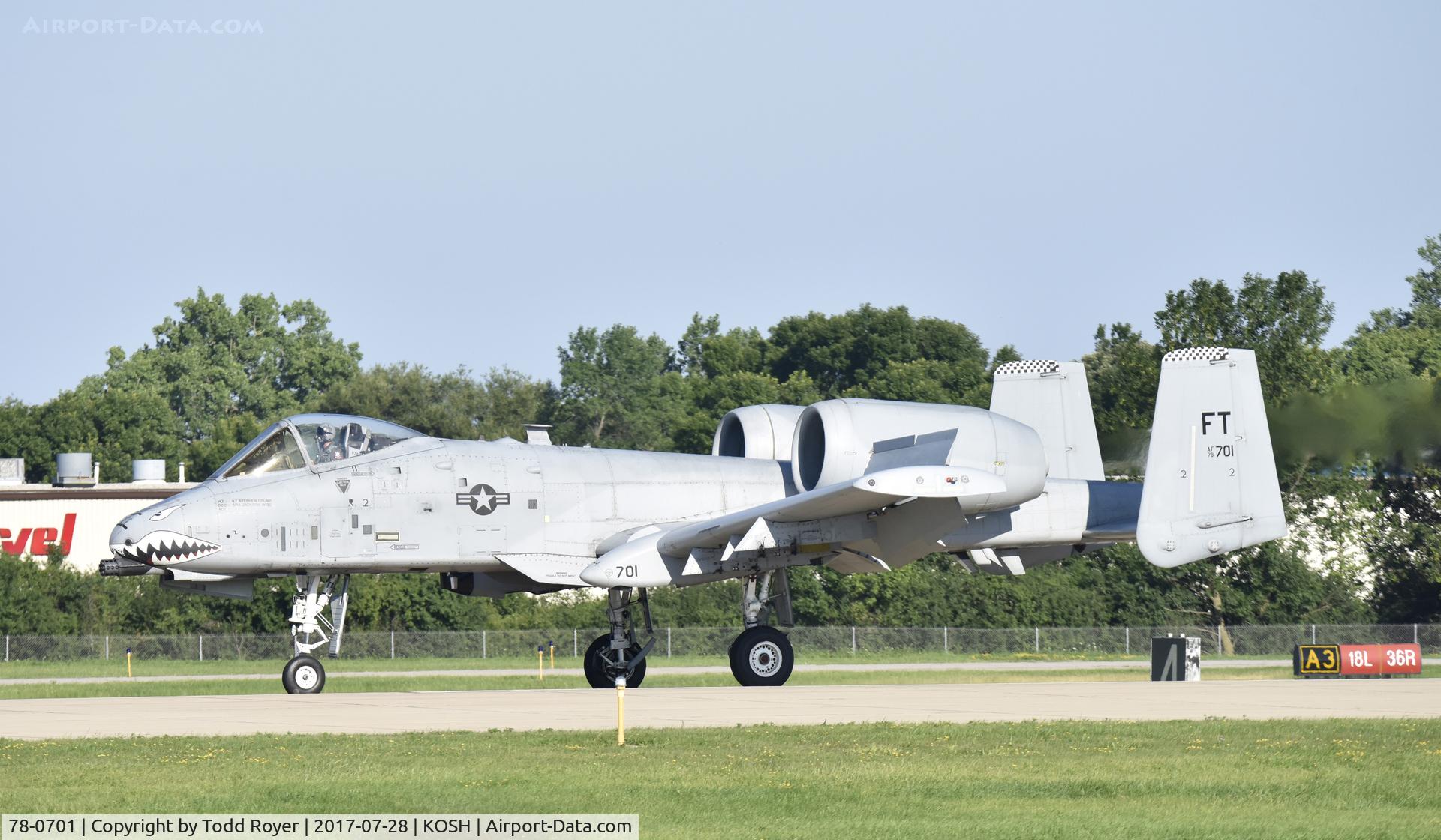 78-0701, 1978 Fairchild Republic A-10C Thunderbolt II C/N A10-0321, Airventure 2017