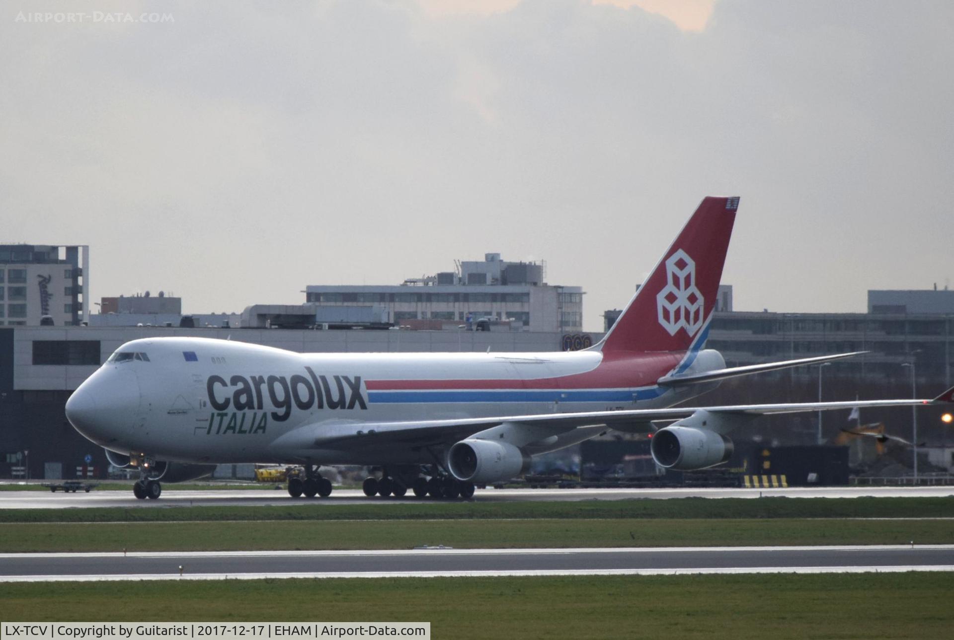 LX-TCV, 2002 Boeing 747-4R7F/SCD C/N 30401, At Amsterdam
