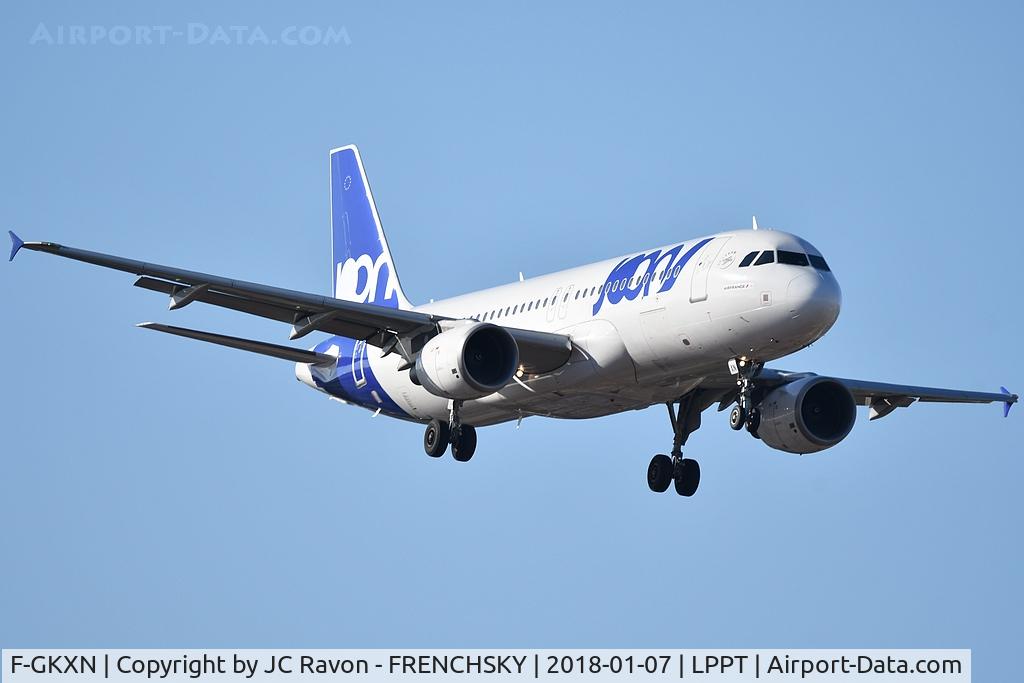 F-GKXN, 2006 Airbus A320-214 C/N 3008, JOON by Air France AF1024 from Paris CDG landing runway 03